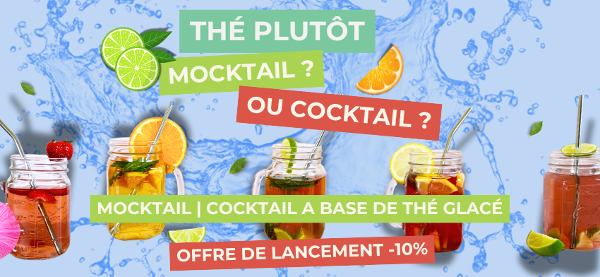 Mocktail cocktail à base de thé glacé
